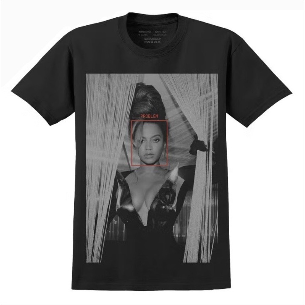NEW Beyonce Renaissance XL‎ World Tour Problem Graphic T-Shirt Black Tee